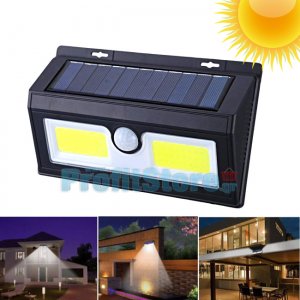 Αδιάβροχο Ηλιακό Επιτρεπτοί Φωτιστικό COB LED - Προβολέας Ασφαλείας Τοίχου με Ανιχνευτή Κίνησης &amp; Αισθητήρα Νυκτός , Φωτοκύτταρο - Solad Led Light