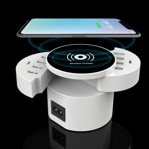 Ασύρματη Βάση Φόρτισης Κινητών με 8 Θύρες USB - Wireless Charging