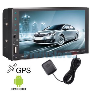 Android Multimedia GPS Οθόνη Αφής 7 TFT 2 DIN Wifi με Ελληνικό Μενού, Play Store, Maps, Bluetooth, Handsfree, MP5, MP3, USB, SD, FM, AUX, TV
