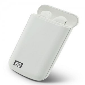 Ασύρματα Ακουστικά A5-TWS Touch Bluetooth White - Θήκη Φόρτισης &amp; Powerbank 3600mAh