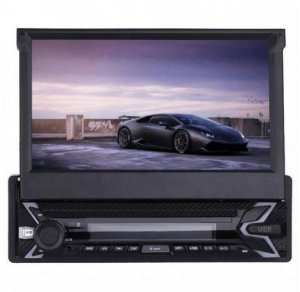 Αναδιπλούμενη Multimedia Οθόνη Αφής Αυτοκινήτου 1 DIN 7inc Bluetooth Handsfree MP3,USB,SD,AUX,MIC,TV με Τηλεχειριστήριο, Θύρα για Κάμερα Οπισθοπορείας