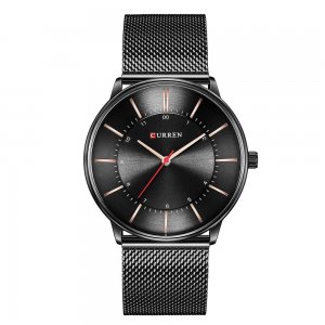 Ρολόι Curren Black - Casual Mens Quartz Analog Watch Curren
