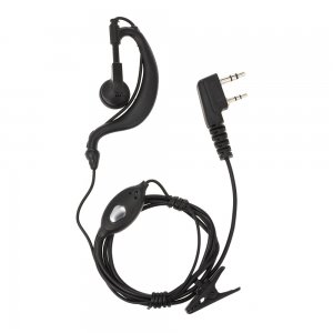 HandsFree Ακουστικά με Διπλό Καρφί για Baofeng &amp; Ασύρματους Πομποδέκτες Walkie Talkie VHF UHF Double Pin