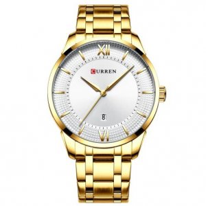 Ρολόι Χεριού Curren Gold - Men Mature Business Watch Waterproof Stainless Steel