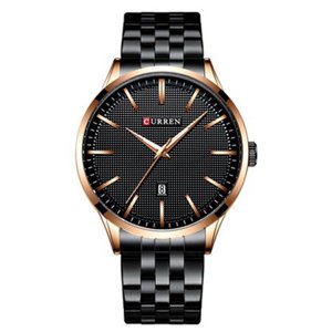 Ανδρικό Ρολόι Curren Black - Stainless Steel Analog Watch For Men