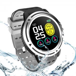 Αδιάβροχο Smartwatch Αθλητικό Ρολόι Αφής Activity Tracker με Μετρητή Παλμών, Βημάτων, Πίεσης, Οξυγόνου, Ύπνου &amp; Αθλητικές Δραστηριότητες