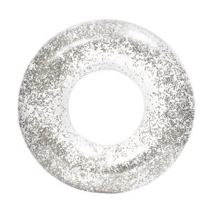 Φουσκωτό Σωσίβιο Ασημί με Glitter 80cm - Inflatable Float