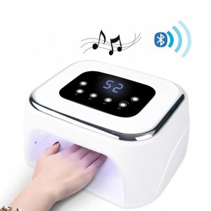 Επαγγελματικό Φουρνάκι Νυχιών Dual UV LED με Ηχείο Bluetooth - Λευκό