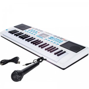 USB Αρμόνιο Synthesizer 49 Πλήκτρων με Αυτόματες Συγχορδίες &amp; Μικρόφωνο KARAOKE Electronic Digital Keyboard Παιδικό