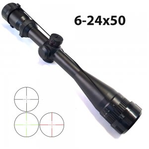 Διόπτρα Μονόκυαλο Σκοπευτικό - Hunting Rifle Scope 6-24Χ50  Illuminated Zoom x24