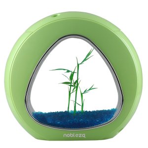 Mini Ενυδρείο - Δύο όψεων με Φωτισμό LED, Αντλία Νερού και Φίλτρο, Nobleza Πράσινο 30033