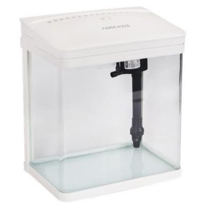 Mini Ενυδρείο - 7L με Φωτισμό LED, Αντλία Νερού και Φίλτρο, Λευκό Nobleza 29983