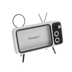 Ασύρματο Ηχείο Bluetooth και Βάση Κινητού Τύπου Vintage TV ​​