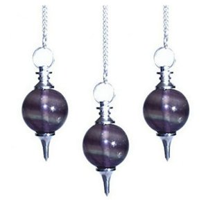 Σφαιρικό Εκκρεμές από Μοβ Φθορίτη - Purple Fluorite
