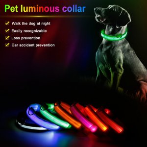 Αδιάβροχο Κολάρο Σκύλου με Φωτισμό Led - Large 45cm-52cm