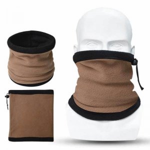 Ζεστό Fleece Περιλαίμιο - Ζιβάγκο με Εσωτερικό Γουνάκι - Multi Neck Warmer Μπεζ