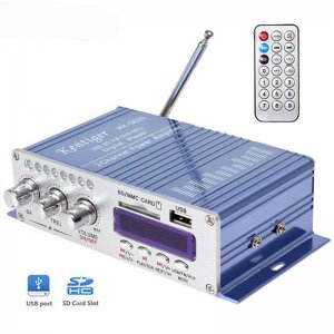Ραδιοενισχυτής Kentiger HY502s Mini Ψηφιακή Συσκευή Αναπαραγωγής Ήχου με 2 Κανάλια, USB, MP3, FM &amp; Τηλεχειριστήριο - Digital Audio Player 20W