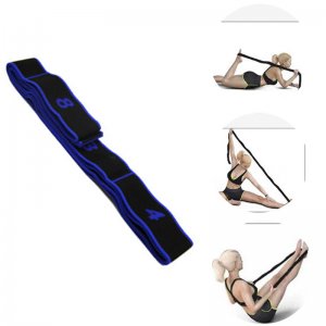 Ιμάντας - Λάστιχο Διατάσεων 8 Επιπέδων - Yoga &amp; Pilates Stretch Band Μπλε - OEM