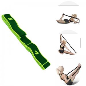 Ιμάντας - Λάστιχο Διατάσεων 8 Επιπέδων - Yoga &amp; Pilates Stretch Band Πράσινο