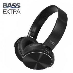 Ασύρματα On-Ear Super Bass Ακουστικά Bluetooth με Aux, SD,TF, FM Radio - Wireless Stereo Headphones Μαύρο 450BT ΟΕΜ