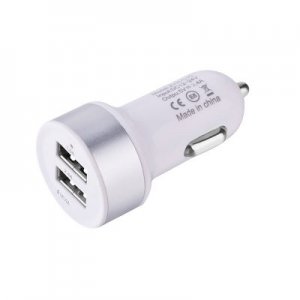 Διπλός Φορτιστής Αυτοκινήτου Mini High Power Dual Car USB Charger 2,1A for iPhone, iPad &amp; Android Tablets