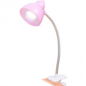 Μίνι LED USB Φωτιστικό Γραφείου με Κλιπ &amp; Εύκαμπτο Βραχίονα - Clip LED Lamp Ροζ