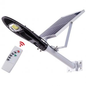 Ηλιακό Φωτιστικό Δρόμου LED 20W Αδιάβροχο Εξωτερικού Χώρου με Φωτοκύτταρο &amp; Τηλεχειριστήριο