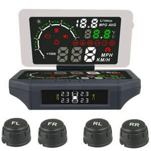HUD Οθόνη Ενδείξεων Αυτοκινήτου Autool με TPMS Μετρητή Πίεσης Ελαστικών &amp; Διαγνωστικό OBD OBD2 Bluetooth