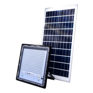 Αδιάβροχος Ηλιακός προβολέας με 240LED Αλουμινίου 300W IP67 με Τηλεχειριστήριο &amp; Χρονοδιακόπτη