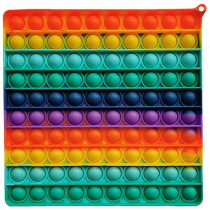 Poppy Πολύχρωμο Αγχολυτικό Παιχνίδι Anti-Stress - Fidget Bubble Pop it Γίγας 20cm OEM