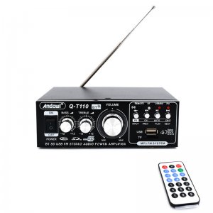 Μίνι Hi-Fi Στερεοφωνικός Ραδιοενισχυτής 10W Bluetooth USB,SD Mp3 ANDOWL Q-T110 με τηλεχειριστήριο