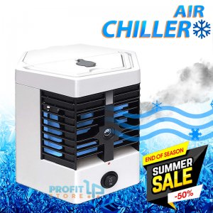 Air Chiller - Φορητό Κλιματιστικό USB &amp; Υγραντήρας Υδρονέφωσης με HydroChill - Μίνι Ανεμιστήρας Air Conditioner Cooler