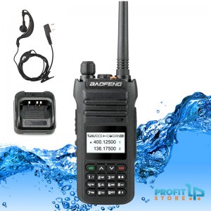 Σετ Αδιάβροχος Ασύρματος Πομποδέκτης 10W Baofeng VHF UHF Dual Band Υψηλής Απόδοσης &amp; Φακός με Φορτιστή &amp; Ακουστικά Φορητό Walkie Talkie BF-H5