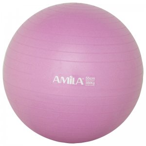 Μπάλα Γυμναστικής Amila Gymball 65cm Ροζ Bulk