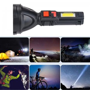 Φακός LED 4000lm &amp; Πλαινός Φακός LED COB με 4 Λειτουργίες Φωτισμού, Επαναφορτιζόμενος - Pro-Race L830 - OEM
