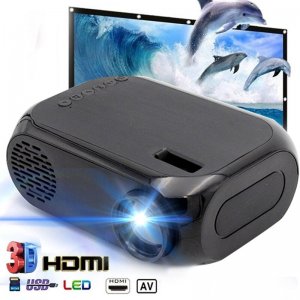 Μίνι Προτζέκτορας Τεχνολογίας Προβολής LCD Λάμπας LED με Φυσική Ανάλυση 1920x1080 &amp; Φωτεινότητα 800 Lumens - Andowl Projector AUHL-526 Μαύρο