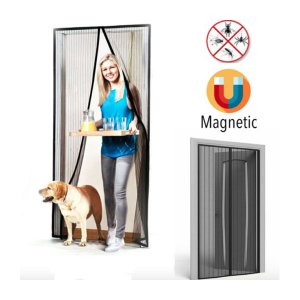 Μαγνητική Κουρτίνα -  Σίτα 90x210cm σε Μαύρο Χρώμα