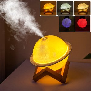 Cronos Φωτιστικό USB Υγραντήρας με 7 Χρώματα &amp; Συσκευή Αρωματοθεραπείας