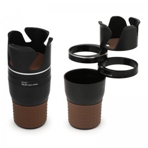 Ρυθμιζόμενη Αναδιπλούμενη Ποτηροθήκη Αυτοκινήτου 5 σε 1 Πολλαπλών Χρήσεων 3 Θέσεων Με Βάση Κινητού &amp; Θέση Για Γυαλιά, Πολυχρηστική Ποτηροθήκη, OEM