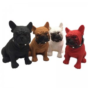 Μικρό Επαναφορτιζόμενο Ηχείο Bluetooth &amp; TWS - Σκύλος BullDog Digital Speaker CH-M212