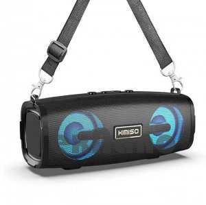 Φορητό Ηχείο Bluetooth 10W, με Λουράκι Ώμου, 2 Full Range Μεγάφωνα &amp; Woofer, USB, AUX, Κάρτα Μνήμης, FM Radio, Κόκκινο, KIMISO KMS-223