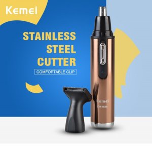 Kemei Επαναφορτιζόμενη Μηχανή Αποτρίχωσης Αυτιών - Μύτης και Φαβορίτας 2 σε 1 Electric Clipper
