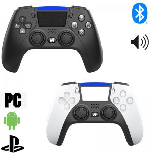 Ασύρματο Bluetooth Χειριστήριο PS4, PC, Android Phone, με Ηχείο &amp; 4 Προγραμματιζόμενα Πλήκτρα, Wireless Bluetooth Controller P-02