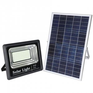 CcLamp  LED Αδιάβροχος Ηλιακός Προβολέας 300W IP67 με Φωτοβολταϊκό Πάνελ, Τηλεχειρισμό και Χρονοδιακόπτη - LED Solar Light Panel