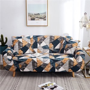 Ελαστικά Καλύμματα για Διθέσιο Καναπέ 140cm - 185cm - Elastic Sofa Cover Γεωμετρικό Σχέδιο