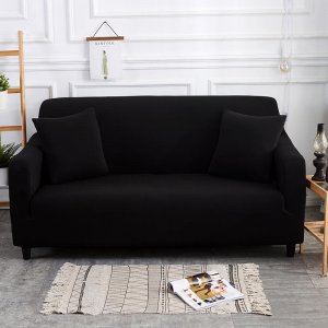 Ελαστικά Καλύμματα για Τριθέσιο Καναπέ 185cm - 230 cm - Elastic Sofa Cover Μαύρο