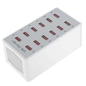 Andowl Σταθμός Φόρτισης 60W με 12 Θύρες USB για Πολλαπλές Συσκευές με Τσιπ Έξυπνης Διαχείρισης Ρεύματος &amp; Προστασία Ασφαλείας