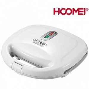 Hoomei Ηλεκτρική Τοστιέρα 750W με Αντικολλητικές Πλάκες - Ενδεικτική Λυχνία &amp; Αυτόματο Έλεγχο Θερμοκρασίας HM-5810 -  Λευκή