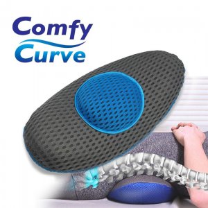 Ανατομικό Άνετο Memory Foam Μαξιλάρι Στήριξης Μέσης - Πλάτης, Comfy Curve, Κατάλληλο για Αυτοκίνητο, Κρεβάτι, Καρέκλα Γραφείου