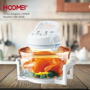 Φουρνάκι Ρομπότ 12lt Λευκό με Λάμπα Αλογόνου Hoomei HM-5930